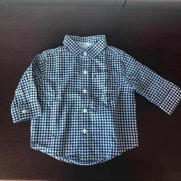 Janie and Jack Boys Linen Button Down Shirt - Picture 1 of 9